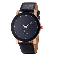 Load image into Gallery viewer, SmileleeGolden Luxury Top Men's Watch Black Business Quartz Sport Military Stainless Steel 12-hour Dial Leather Band Wristwatch